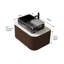 Meuble-lavabo mural flottant avec lavabo, armoire de rangement et tiroir, idéal pour les salles de bain modernes et pour optimiser l'espace-361058312-361058314