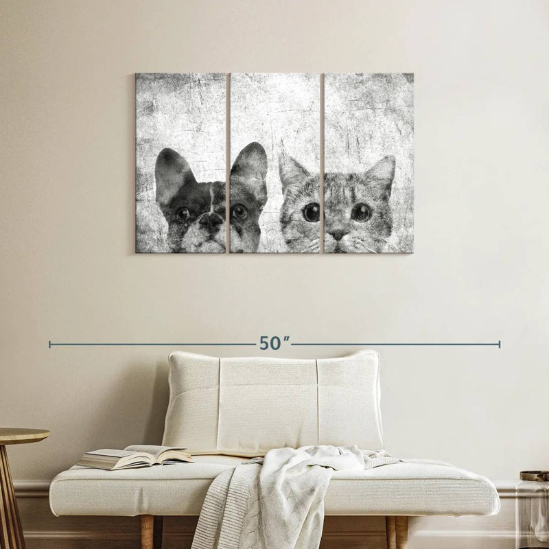 Brampt Pets Black And White, 24" H x 38" W