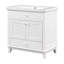 Meuble-lavabo 30 po avec lavabo, armoire de salle de bain avec deux portes et un tiroir
