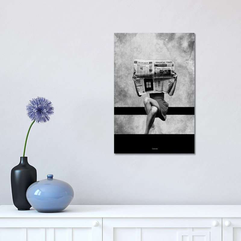 Simplicity 1 Piece Wrapped Canvas Wall Art, 30.48 cm H x 45.72 cm W