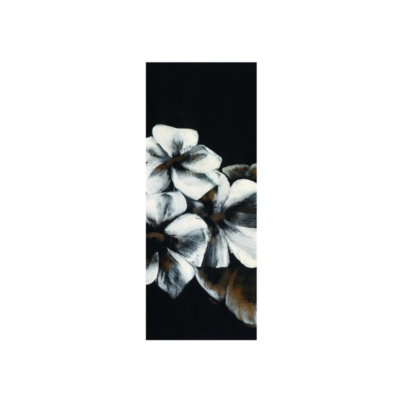 Fleurs blanches III - Impression sur toile, H 75 po x l 30 po x P 1,5 po, Extérieur