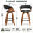 Devlin Faux Leather Upholstered Swivel Mid-Century Stools-1858617244-1858617246