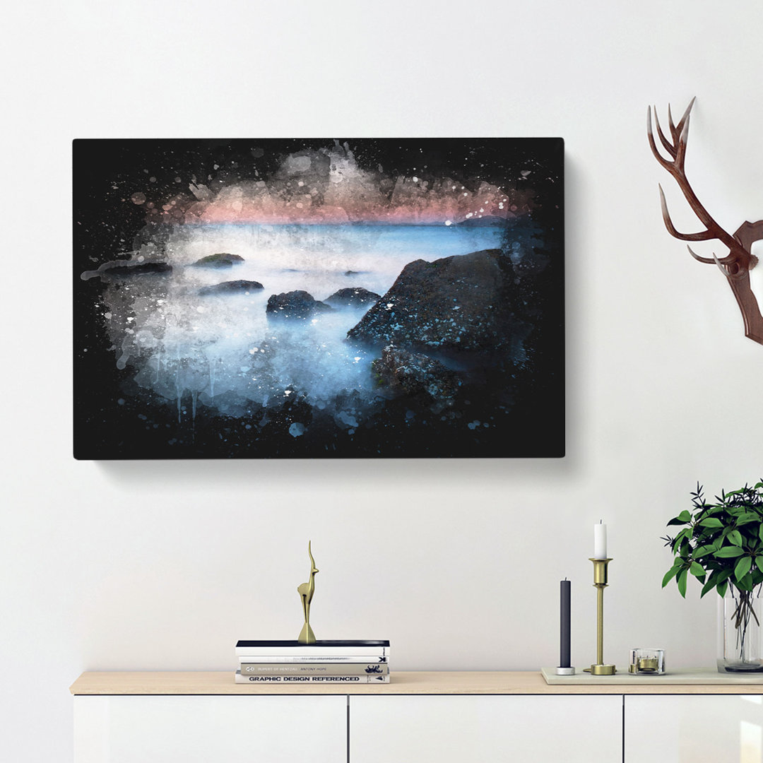 Beach In Yantai China - Wrapped Canvas