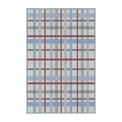 Tapis bleu / brun Hauppauge