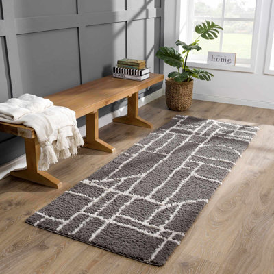 Kaern Abstract Gray Area Rug
