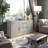 60" Sideboard Buffet Cabinet, Console Table with Three Drawers & Two Storage Cabinet for Dining Room-352357359