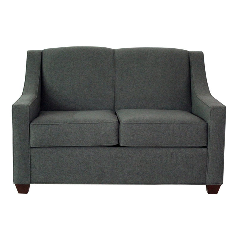 Phillips 52" Square Arm Sofa Bed with Reversible Cushions, Ridgecrest Midnight, Empire Mahogany