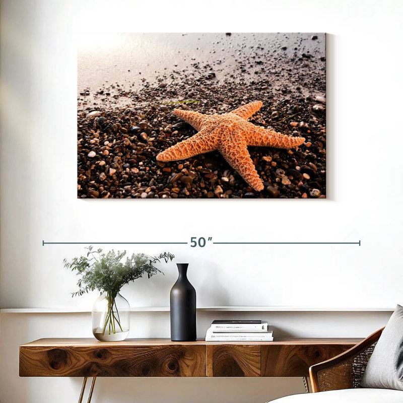 Brampt Orange Starfish, 26" H x 39" W