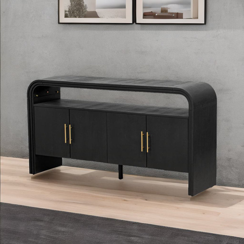 Buffet élégant, Noir, noir, noir, noir