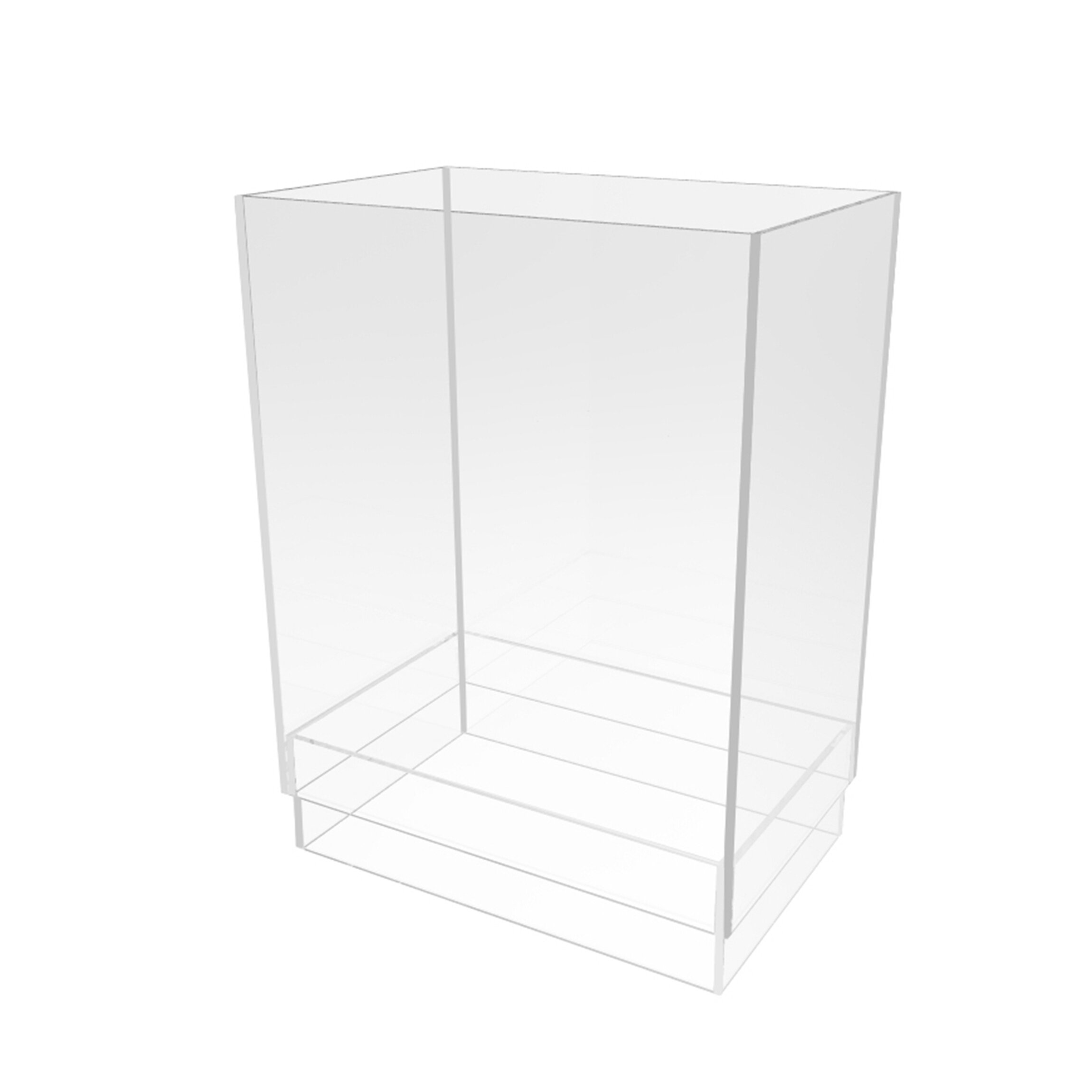 Prep & Savour Clear Acrylic Rectangular Open-Ended Tube - Stackable ...