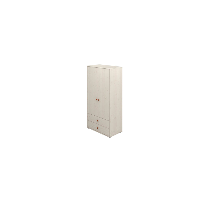 Classic 2 Door Wardrobe, Cream/Brown