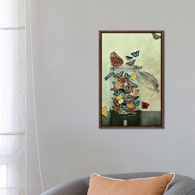 Freedom by Heather Landis - Print on Canvas, 66.04 cm H x 45.72 cm W, Classic Brown Wood Framed