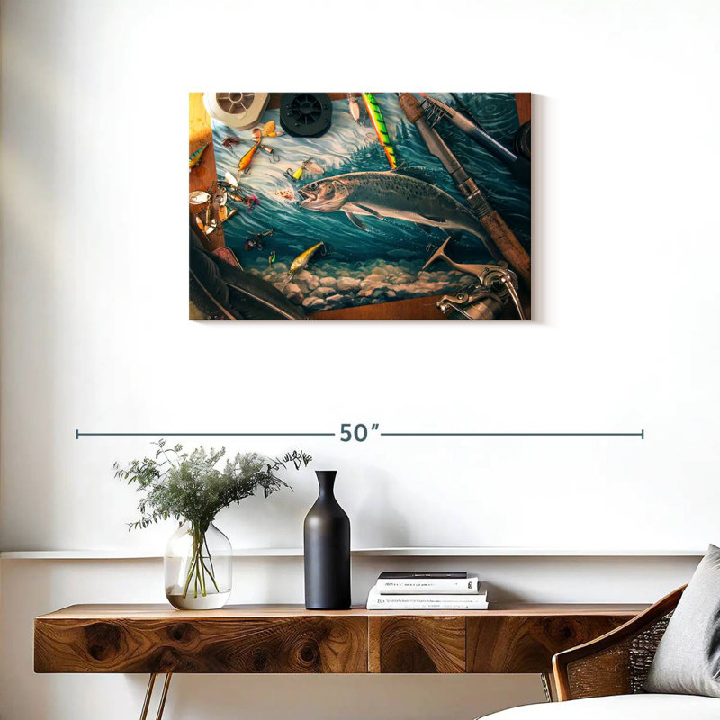 Senne All About Fishing, H 20 po x l 30 po
