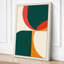 Chromatic Quadrants Geometric - Wrapped Canvas-131762030-131762029