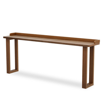 Solid Wood Bar Table with Raised Edge