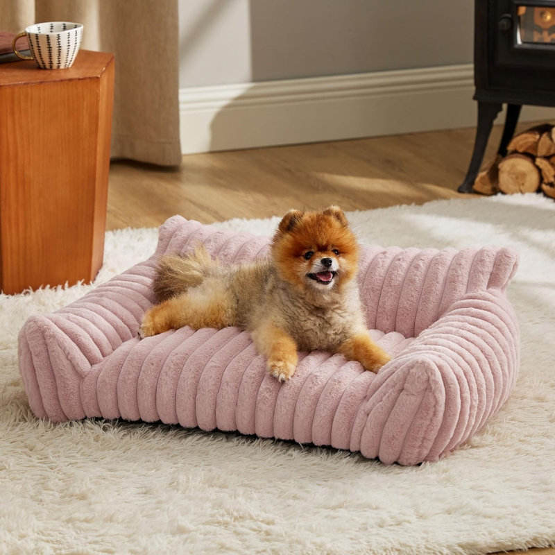 Canapé mignon 17 pouces pour animaux, Rose
