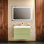 Meuble-lavabo mural moderne avec lavabo | Collection Carlota Pistachio Matte | Panneau de fibres à densité moyenne non-toxique en MDF-28 po - Collection Diamant 32 po