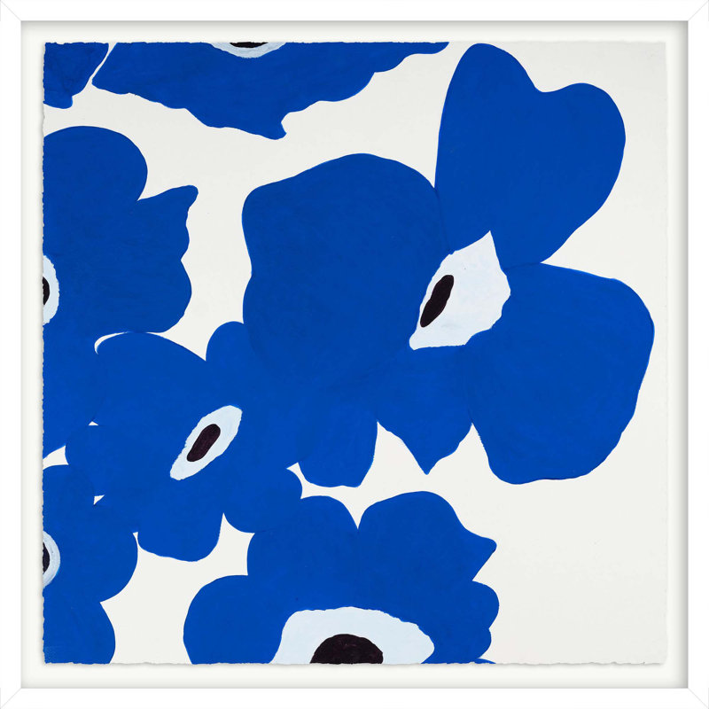 Poppy Dreams Blue Print by H. Scott