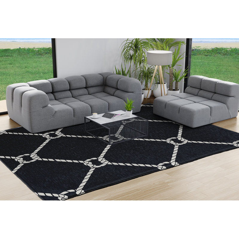 Agrim Chenille Geometric Indoor Rug, Rectangle 8' x 10'