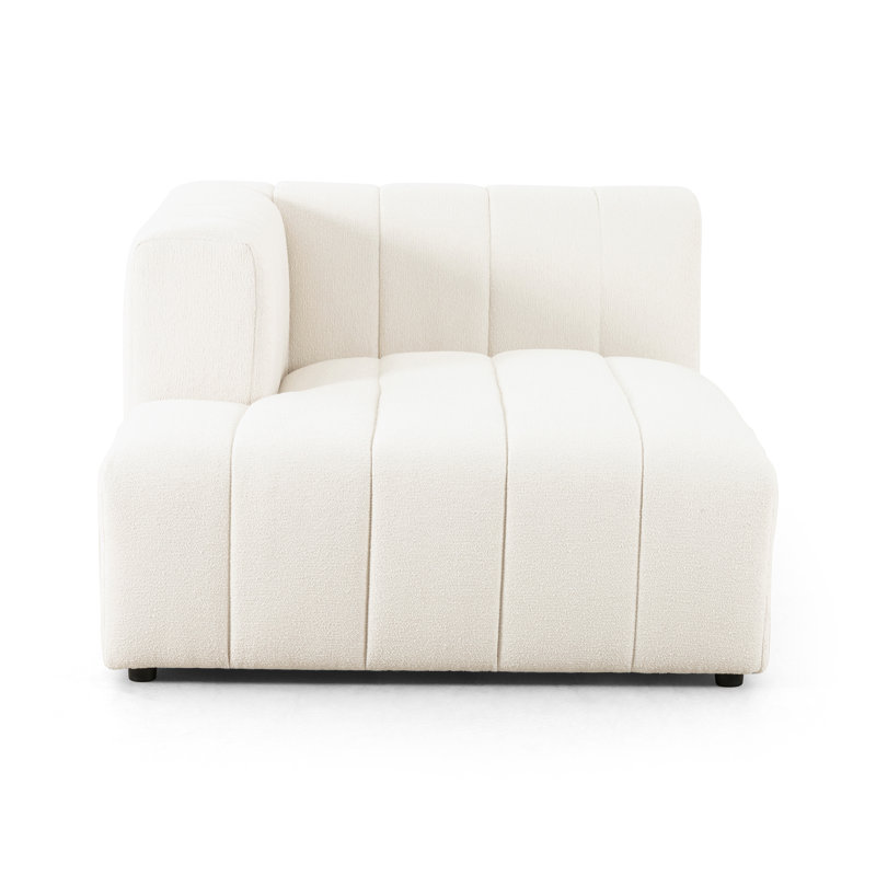 Channeled Laf Chaise Piece, Left Hand Facing, Fayette Cloud