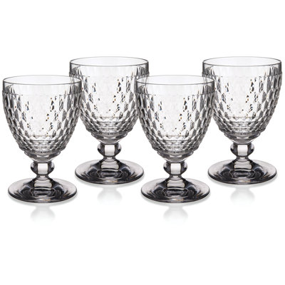 Boston Set/4 14 oz Water Goblets - Clear