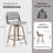 Modern 26" Swivel Counter Stool Upholstered Seat With Sturdy Wood Frame-1277532269