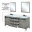 Meuble-lavabo gris cendré L 32 po x H 32 po, comptoir en marbre de culture et comptoir à teinture du robinet