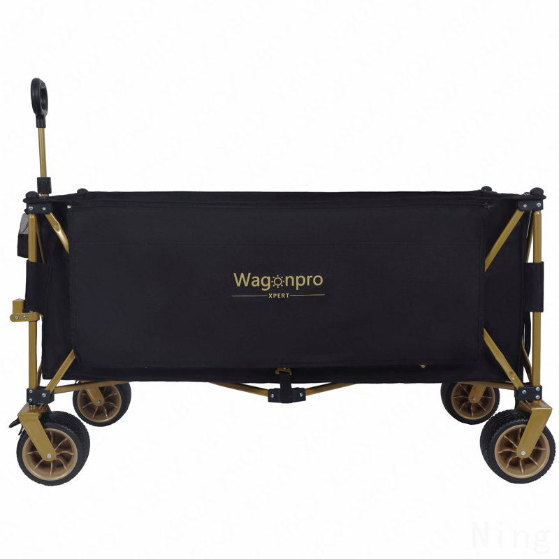 Très grand chariot utilitaire pliable très long de 51 pouces - capacité de 480 lb, cadre ultra-stable breveté, pliage 1: 6 pour économiser de l'espace et roues tout-terrain de 7 po, aucun assemblage requis, noir