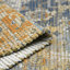 Tapis bleu tissé à la main à motif oriental Porcaro-14639436