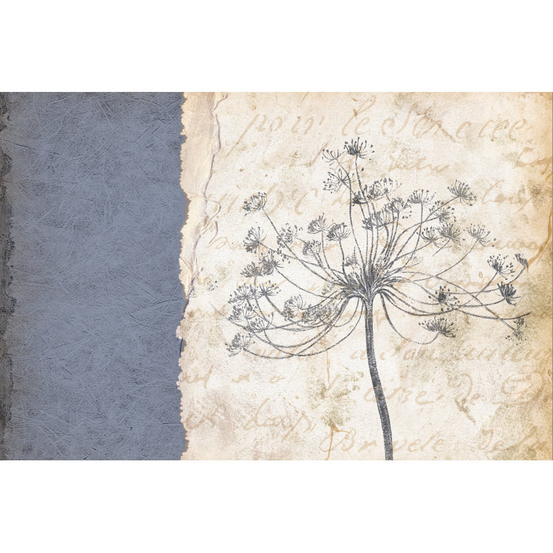 Vintage Cottage Garden Leaves - Wrapped Canvas Painting, 61cm H x 91cm W x 3.8cm D