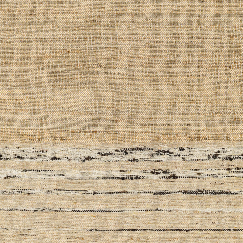 Culbert Striped Handmade Flatweave Jute/Wool Area Rug in Light Gray, Rectangle 8' x 10'