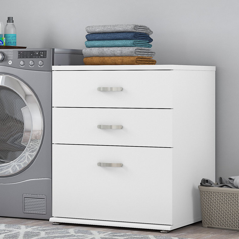 Laundry Storage Bathroom Cabinet, White