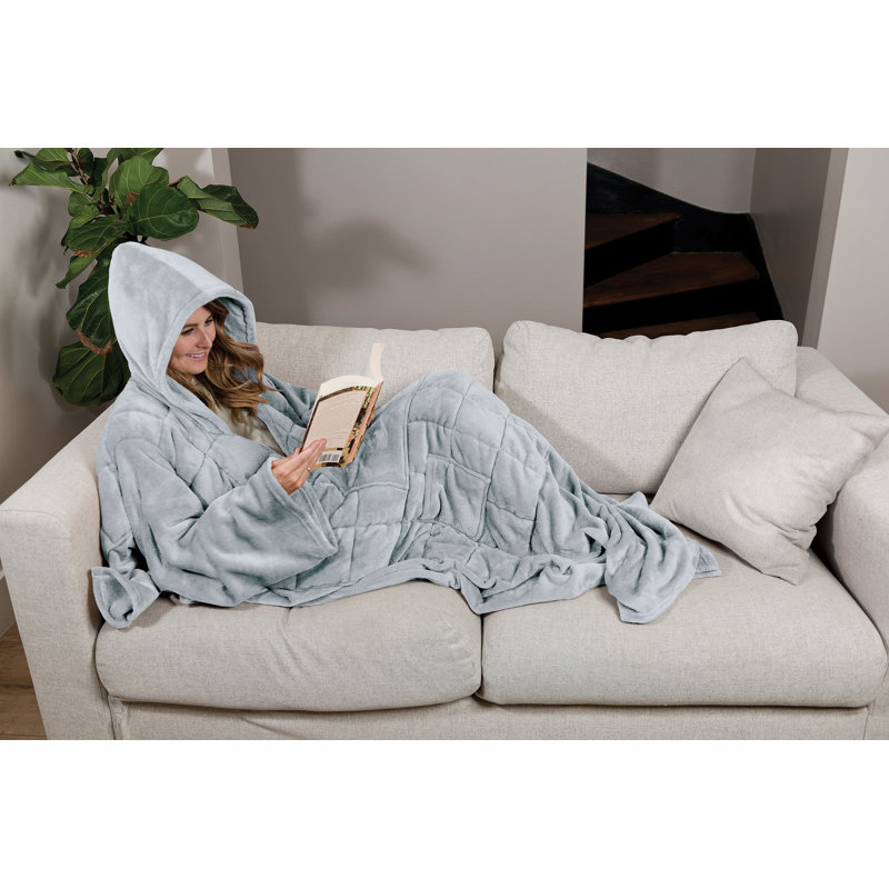 Wearable Weighted Snuggle Blanket, Gray