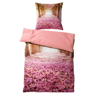 Cotton Floral Duvet Cover Set with Pillowcases Included