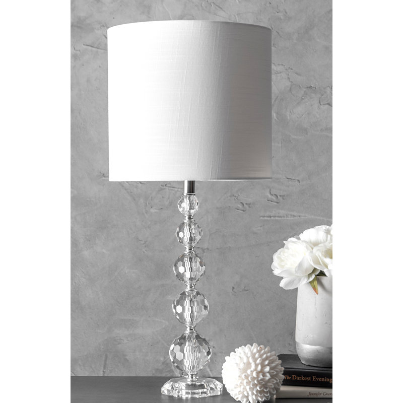 Lampe de table transparente 27 po Fike