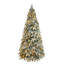 Arbre de Noël artificiel en polyéthylène 7 pi avec 2 couronnes, décorations pour Noël