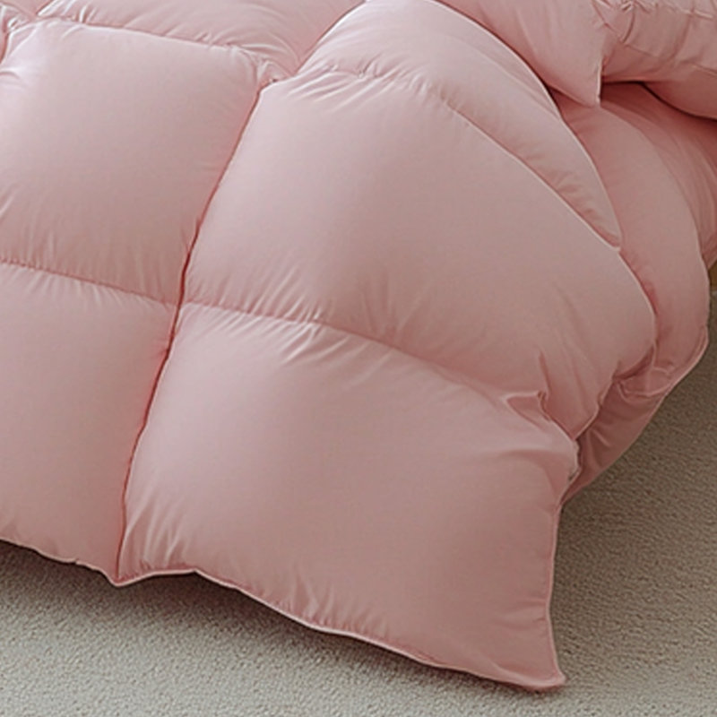 Courtepointe en duvet rose