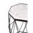 Octagonal Black Finish Side Table