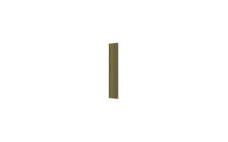 Deltana PP3520U3 Push Plate 3-1/2" x 20"; Bright Brass Finish, Antique Brass