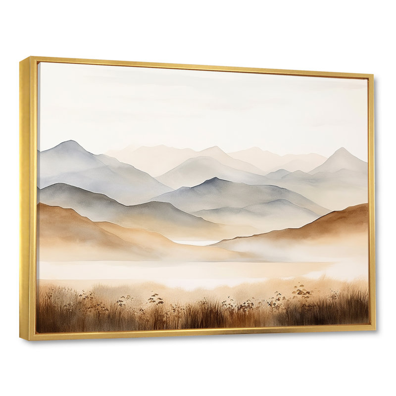 Mountain Silent Beauty II, Silver Picture Framed, 12" H x 20" W