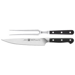 Cuisinart Meat Carving Set- 6 Steak Knives & Carving Knife & Fork in Hinged  Box