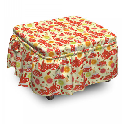 Box Cushion Ottoman Slipcover