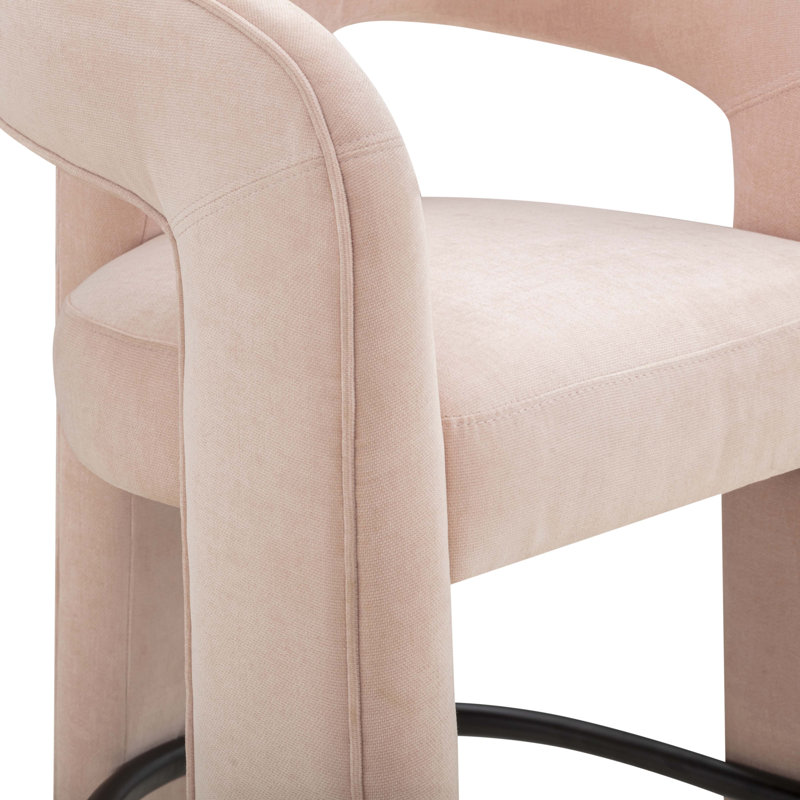 Tabouret de comptoir Malone, Tabouret de comptoir (siège d'une hauteur de 26 p, Rosé
