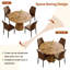 Ensemble de table ronde 45 "pour 4 à 6 personnes, table de cuisine moderne et chaises avec base piédestal-1876520342-1876520337