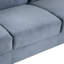 Canapé modulaire polyvalent en velours gris pour la chambre à coucher - 2 sièges, coussins épais et amovibles de 2 po pour les bureaux à domicile et les salons-121047536