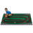 Super Speedway Racetrack Playroom KID$ Value Rugs™ Tufted Green Area Rug-12667037
