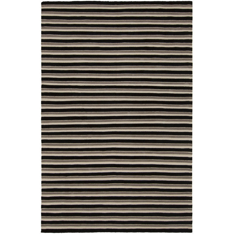 Tapis de zone rayée brun/brun clair Jessia, 7 pi 9 po X 10 pi 6 po