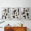 ABSTRACT Series Dxci II - Impression sur mesure encadrée de qualité supérieure - 3 pièces-268257292-268257776