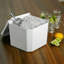 Ice Bucket With Lid, Bpa Free, 4.5 Litre Octagonal & Double Walled Insulation, Made In England, Perfect For Home Bars, Pubs, Restaurants, Bbqs And Picnics (white)