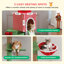 Arbre à chat de 83 à 108,7 po pour Noël, tour de chat à plusieurs niveaux avec pile de cadeaux de Noël